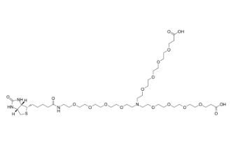 2112731-48-1 N-(Biotin-peg4)-n-bis(peg4-acid) N-(生物素-聚乙二醇4)-N-雙(聚乙二醇4-酸)