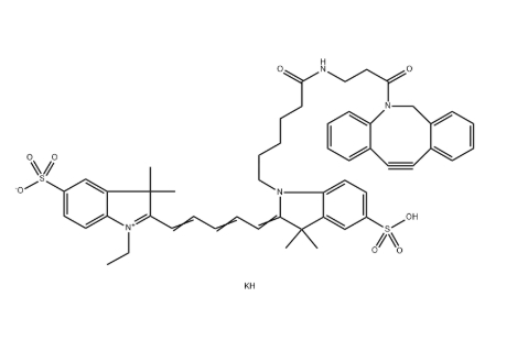 CAS：1394039-10-1，水溶 Cy5-DBCO(Methyl)